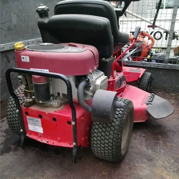 Ride-on mowing